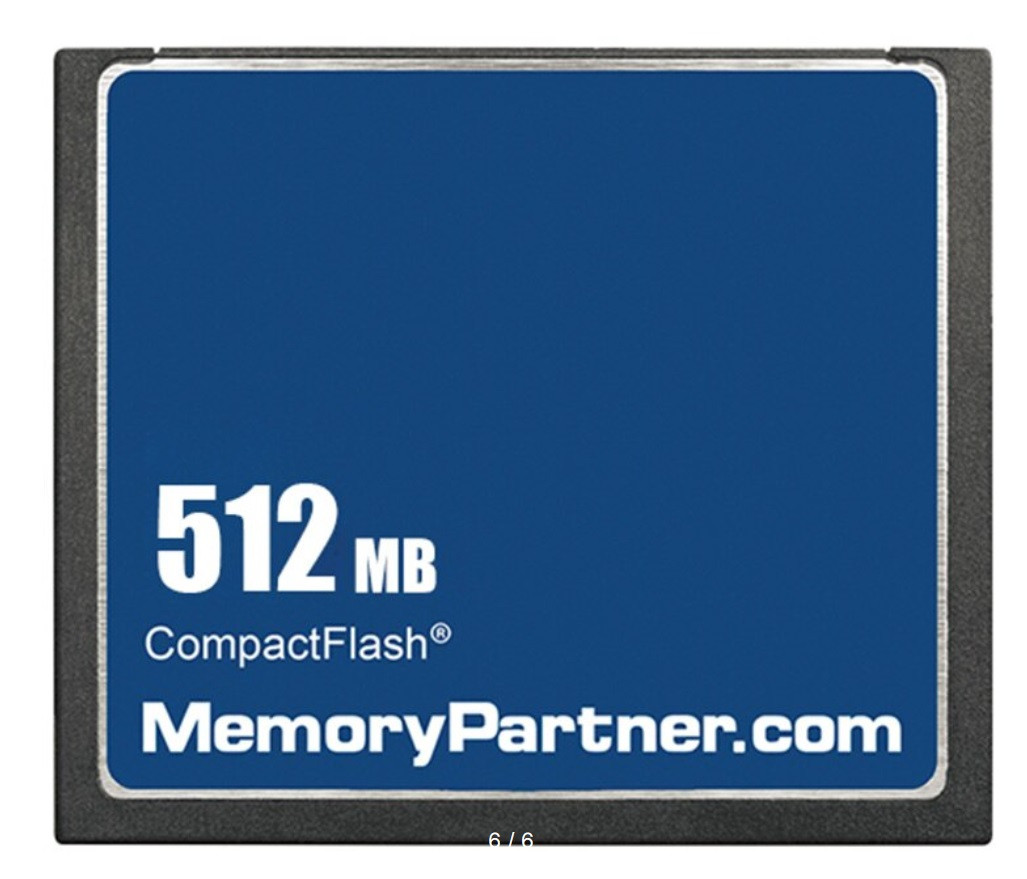 Карта памяти Compact Flash 512Mb MemoryPartner - фото 1 - id-p211750297