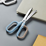 Ножницы "Deli NS056",15.5 см, синий, фото 2