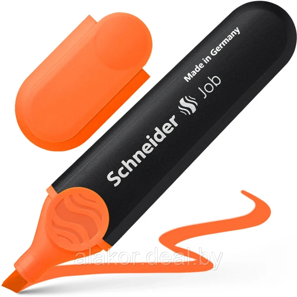 Маркер текстовой «Schneider Job», оранжевый, 1-5мм - фото 2 - id-p211770370
