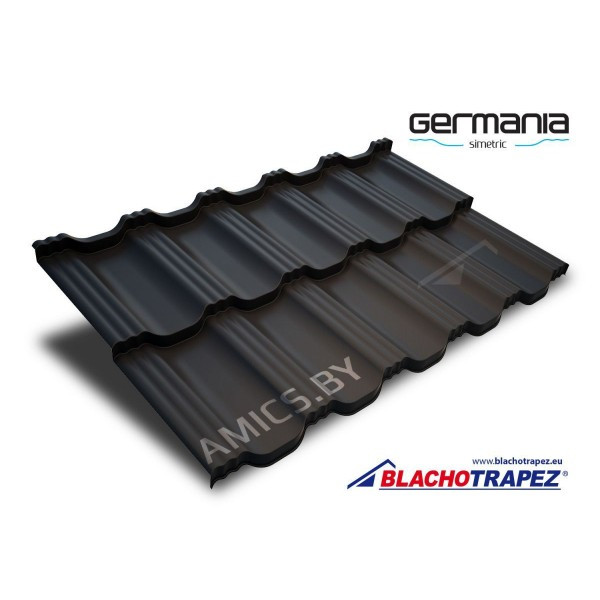 Модульная металлочерепица Germania Simetric 30 R-MAT (Marcegaglia) - фото 1 - id-p211787027