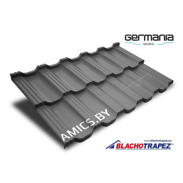 Модульная металлочерепица Germania Simetric 30 Superior HB (U.S. Steel) - фото 1 - id-p211787031