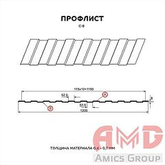 Забор из Профлиста от МеталлПрофиль