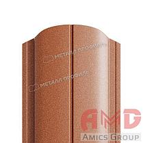 Штакетник металлический МП ELLIPSE 19х126 структурный глянец ПУРМАН (PURMAN®) 0,50мм, фото 2