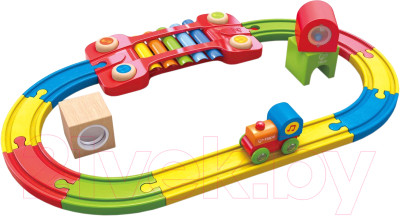 Железная дорога игрушечная Hape Сенсорная железная дорога / E3822-HP - фото 1 - id-p211785169