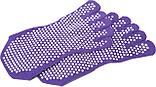 Носки противоскользящие для занятий йогой закрытые, фиолетовые, фото 2
