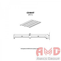 Софит Lбрус-XL-14х360 перфорированный под дерево ECOSTEEL Matt, фото 3