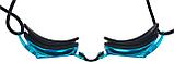 Очки для плавания, серия "Спорт", черные цвет линзы - голубой, фото 4
