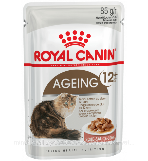 Влажный корм ROYAL CANIN AGEING +12 in GRAVY, кусочки в соусе (0,085 кг)