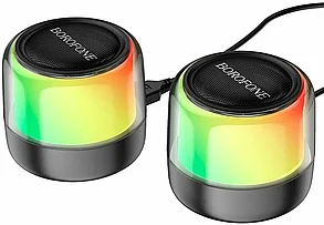 Портативная колонка BOROFONE BP12 Colorful BT wired 2-in-1 computer speaker