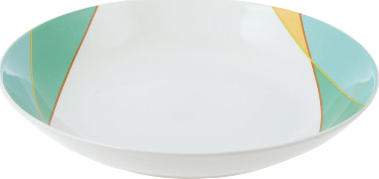 Тарелка суповая d20см, Parallels, фарфор, разноцветный - фото 1 - id-p176579508