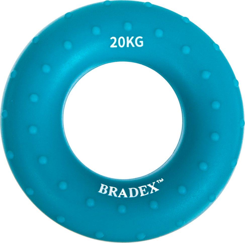 Кистевой эспандер 20 кг, круглый массажный, синий - фото 1 - id-p211798449