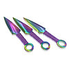 Набор метательных ножей фиолетовых с переливом, фото 4