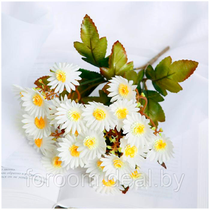 Букет искусственных цветов "Ромашки" 27 см СимаГлобал 4738186 - фото 1 - id-p211799671