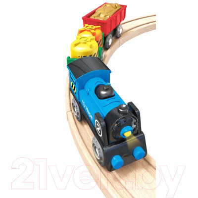 Поезд игрушечный Hape Товарный поезд на батарейках / E3720-HP - фото 4 - id-p211821096
