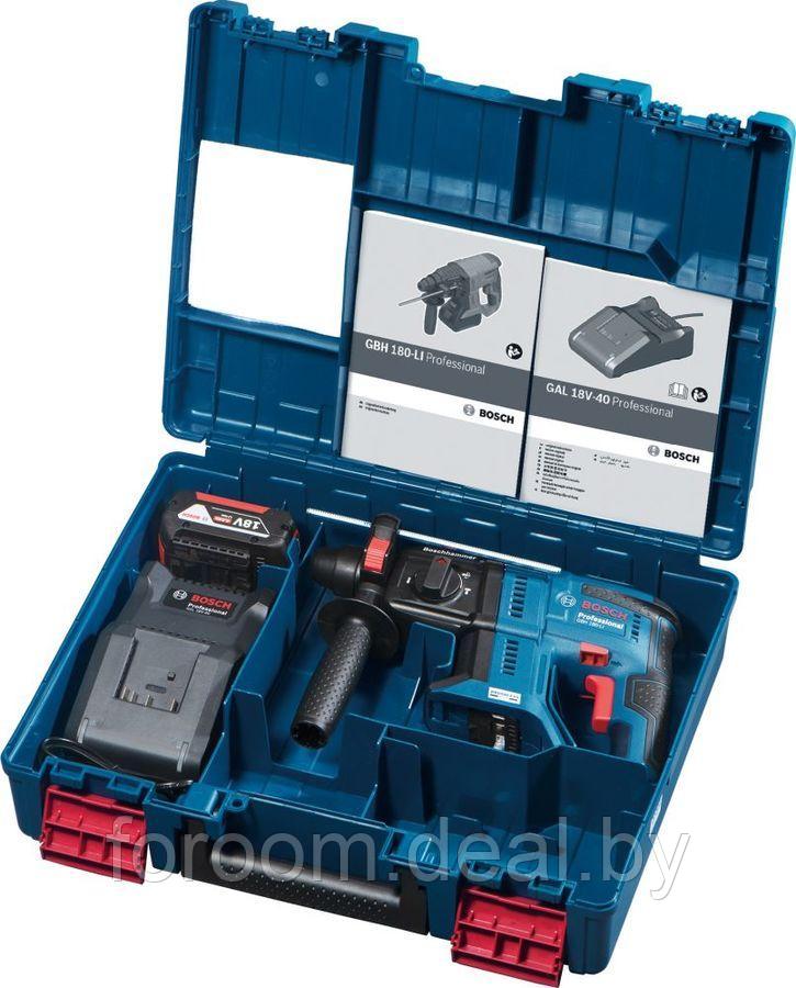 Перфоратор аккумуляторный GBH 180-LI Professional BOSCH (0611911122) - фото 4 - id-p211799677