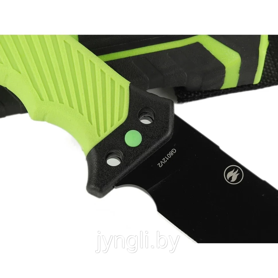Нож Ganzo G8012V2-LG зеленый с паракордом - фото 8 - id-p211822884