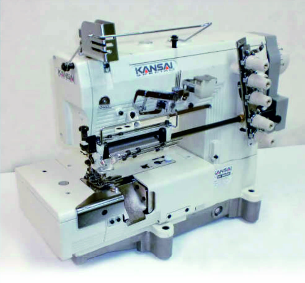 KANSAI SPECIAL WX-8803EMK/MK1-3-01 Трехигольная высокоскоростная плоскошовная машина с верхним и нижним застил - фото 1 - id-p211840159