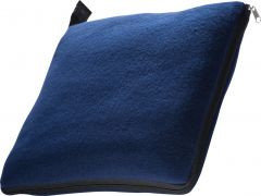 Плед-подушка синего цвета для нанесения логотипа