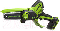 Электропила цепная Greenworks GD24CSMNX бесщеточная 24V 15см / 2008707