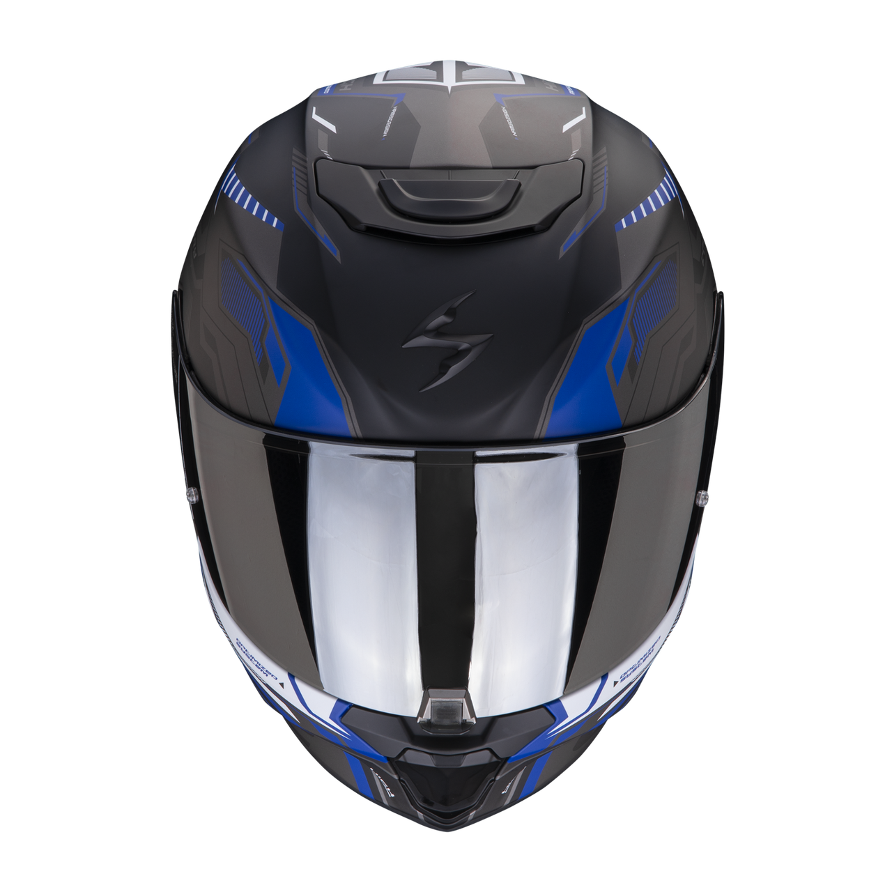 Шлем SCORPIONEXO EXO-391 HAUT Matt Black-Silver-Blue XS (53-54) - фото 2 - id-p211482877