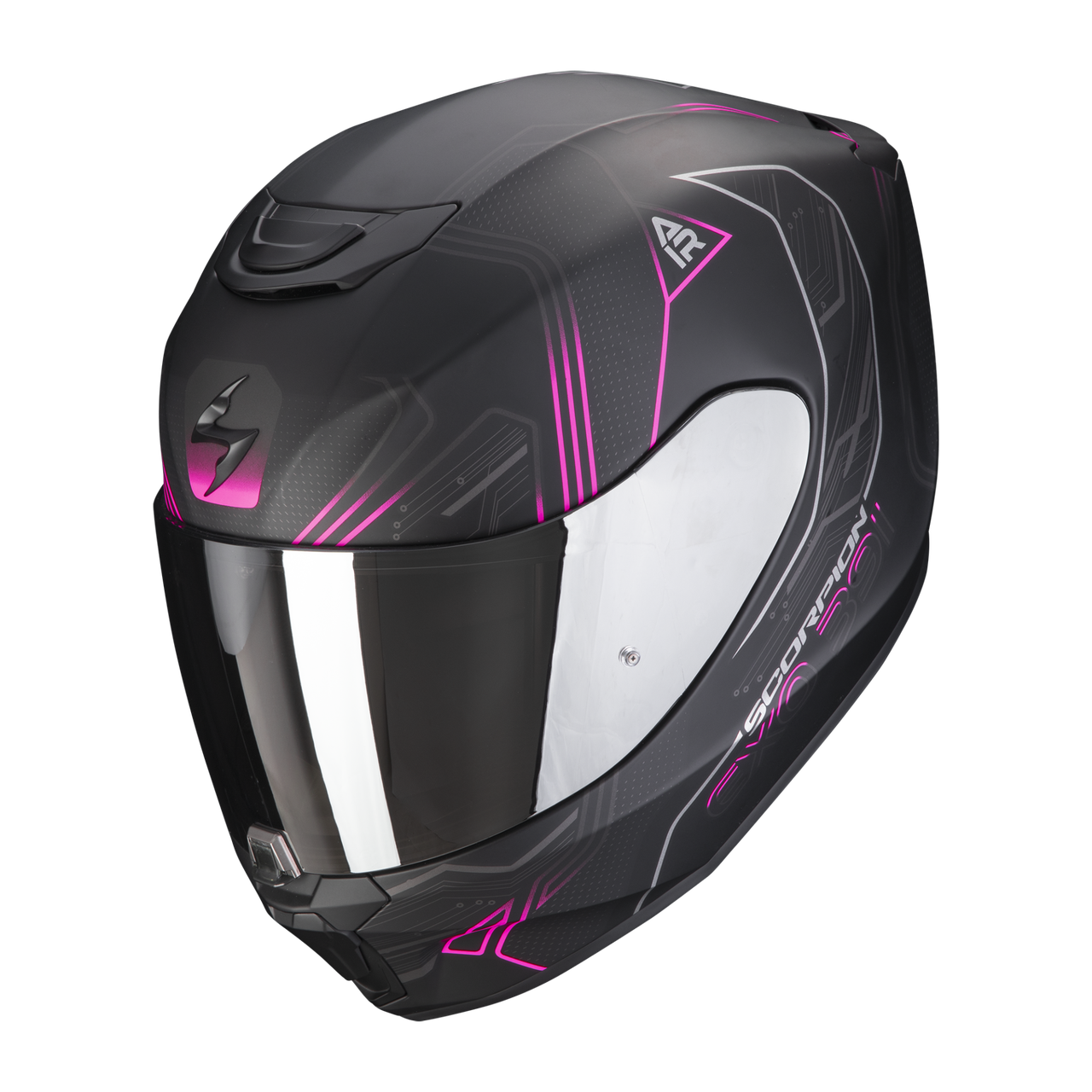 Шлем SCORPIONEXO EXO-391 SPADA Matt Black-Pink XS (53-54) - фото 1 - id-p211482895