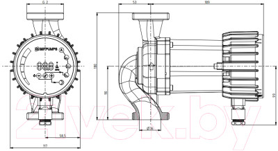 Циркуляционный насос IMP PUMPS NMT Smart 32/80-180 - фото 2 - id-p211870080