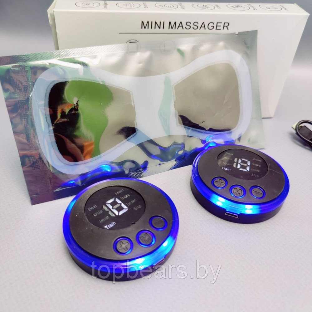 Массажер миостимулятор - лимфодренажный электрический для тела Mini Massager EMS (8 видов массажа, 19 уровней - фото 5 - id-p207133060