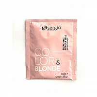 Sergio Professional Color&Blonde 30 г Обесцвечивающий порошок / пудра осветляющая для волос (голубой)