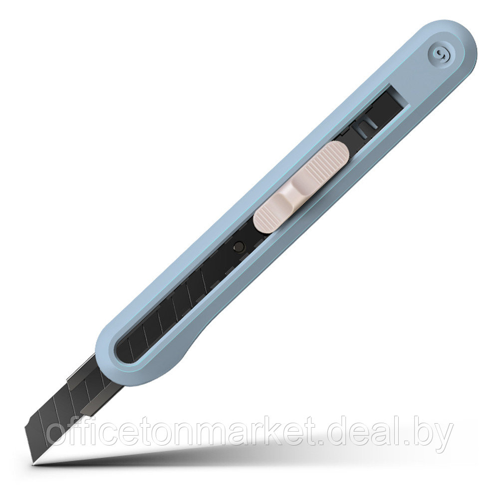 Нож для бумаги "Deli Nusign" усиленный, 0.9 см, синий - фото 1 - id-p211739062