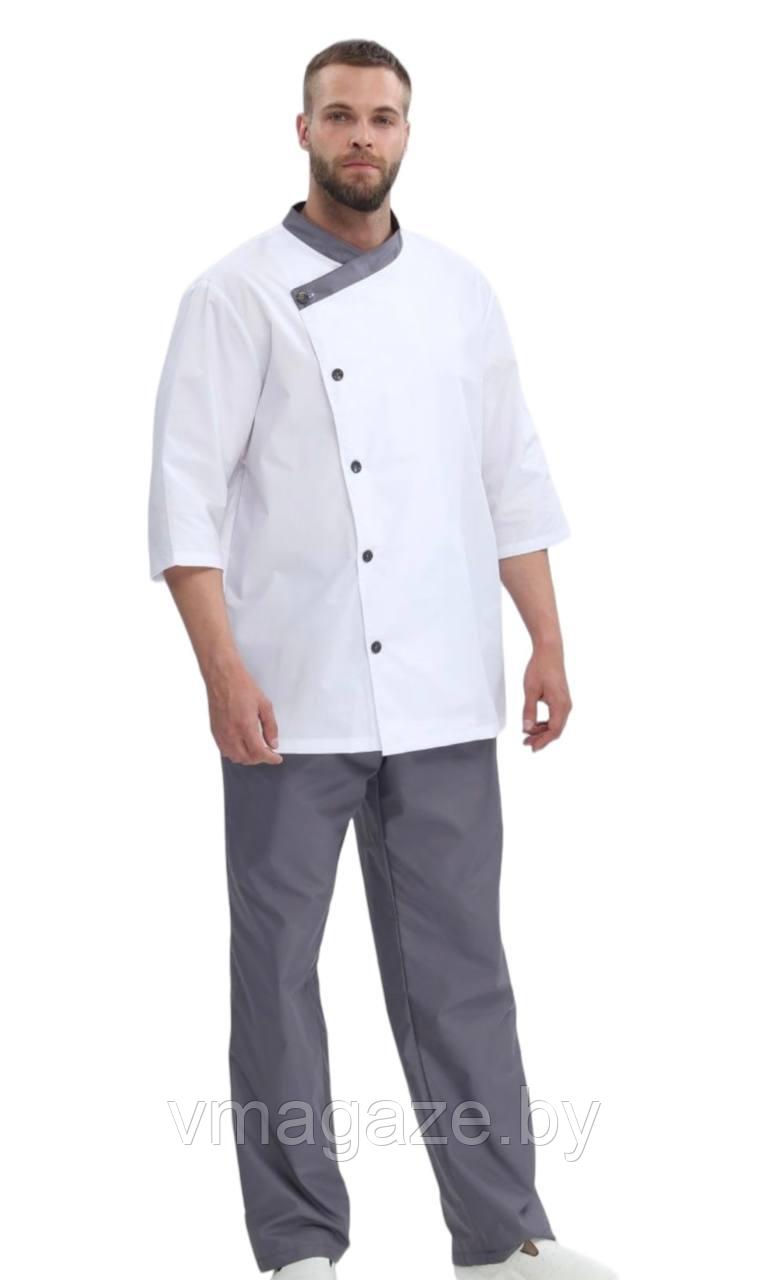 Костюм поварской, шеф-повара,универсальный (цвет-белый) +бандана - фото 2 - id-p211886465