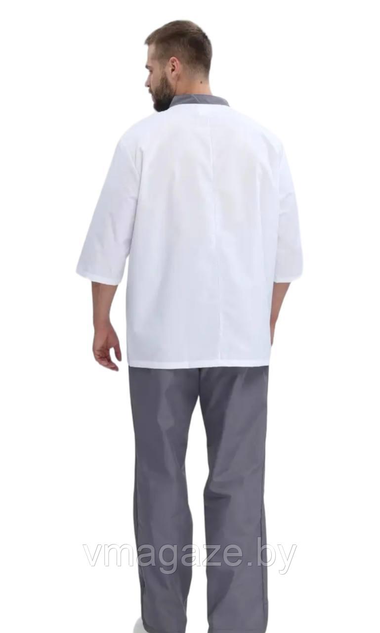 Костюм поварской, шеф-повара,универсальный (цвет-белый) +бандана - фото 3 - id-p211886465
