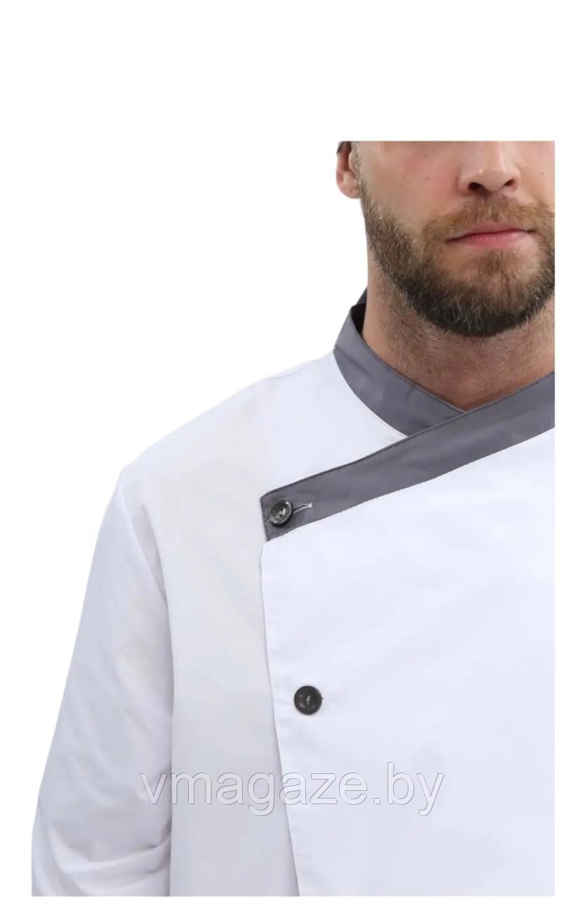 Костюм поварской, шеф-повара,универсальный (цвет-белый) +бандана - фото 4 - id-p211886465