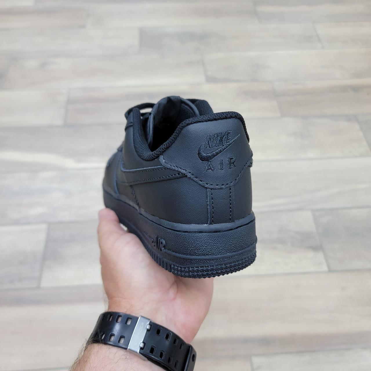 Кроссовки Nike Air Force 1 Low Full Black - фото 4 - id-p103601943