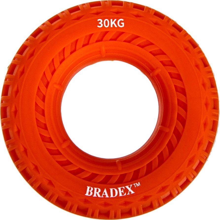 Кистевой эспандер 30 кг, круглый с протектором, оранжевый - фото 1 - id-p211797913