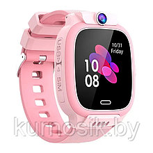 Смарт часы для детей Smart Watch с GPS и видеокамерой Y31 розовые