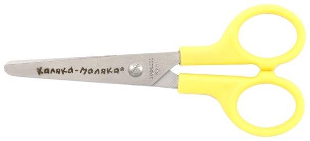 Ножницы канцелярские детские «Каляка-Маляка» 115 мм, ручки желтые