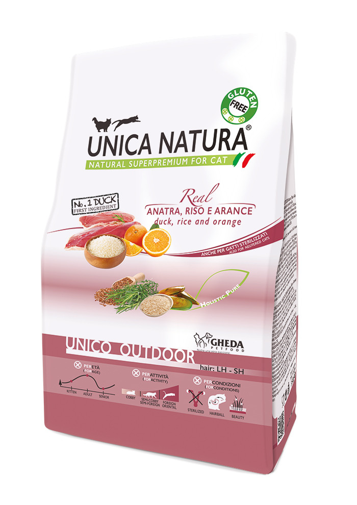 Unica Natura Unico Outdoor (утка, рис, апельсин), 350 гр - фото 1 - id-p211889473