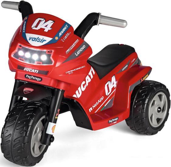 Электромотоцикл Peg Perego Ducati Mini Evo IGMD0007 (красный) - фото 1 - id-p211057915