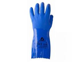 Перчатки К80 Щ50 х/б с покрытием ПВХ защитные промышлен., р-р 10/XL, синие, Jeta Safety (инд. уп.)