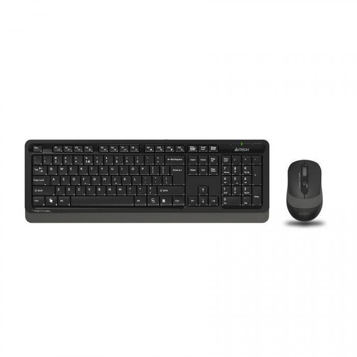 Комплект (клавиатура+мышь) A4TECH Fstyler FG1010, USB, беспроводной, черный и серый [fg1010 grey] - фото 1 - id-p211721722