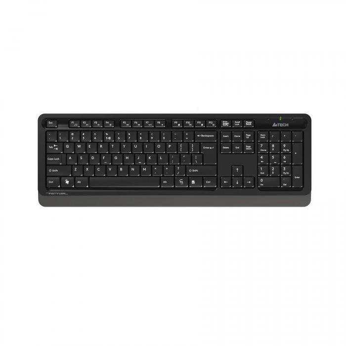 Комплект (клавиатура+мышь) A4TECH Fstyler FG1010, USB, беспроводной, черный и серый [fg1010 grey] - фото 8 - id-p211721722
