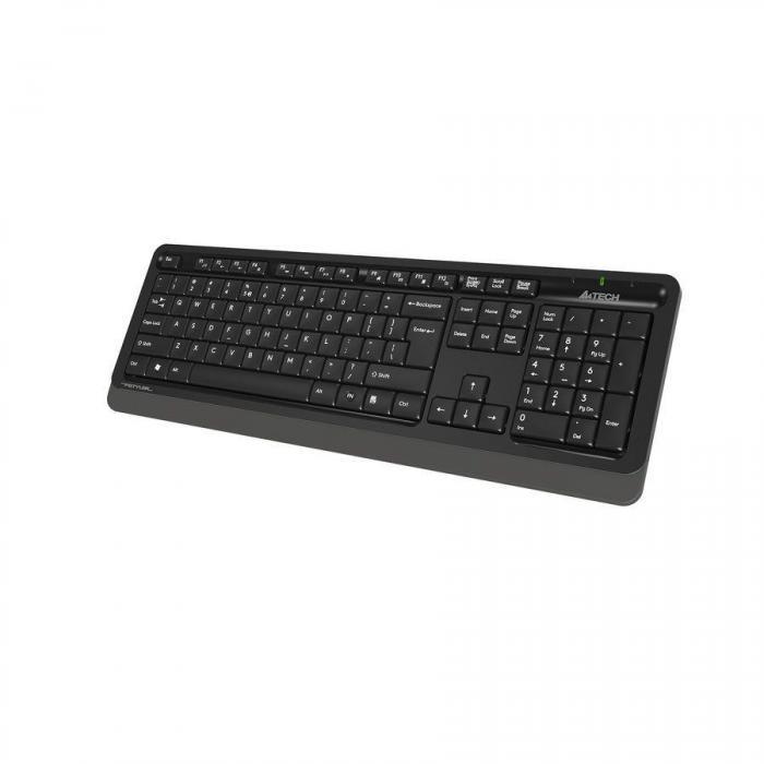 Комплект (клавиатура+мышь) A4TECH Fstyler FG1010, USB, беспроводной, черный и серый [fg1010 grey] - фото 10 - id-p211721722