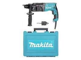 Перфоратор MAKITA HR 2470 X19 в чем. (780 Вт, 2.7 Дж, 3 реж., патрон SDS-plus, БЗП в комплекте, вес 2.6 кг)