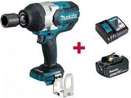 Аккум. ударный гайковерт MAKITA DTW 1001 Z в кор. + АКЦИЯ (BL1830B + DC18RC) (18.0 В, 1 акк., 3.0 А/ч Li-Ion,