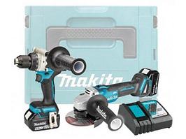 Набор электроинструментов MAKITA DLX 2430 TJ  MAKPAC (DDF486, DGA504, BL1850x2, DC18RC, MAKPAC)