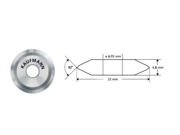 Режущий эл-т для плиткореза 22мм ПРОФИ (KAUFMANN)