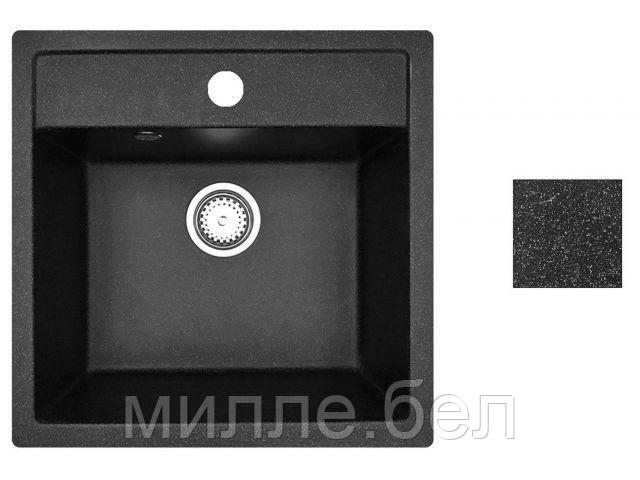 Мойка кухонная из искусственного камня STAR черный 510х505 мм, AV Engineering - фото 1 - id-p201462154