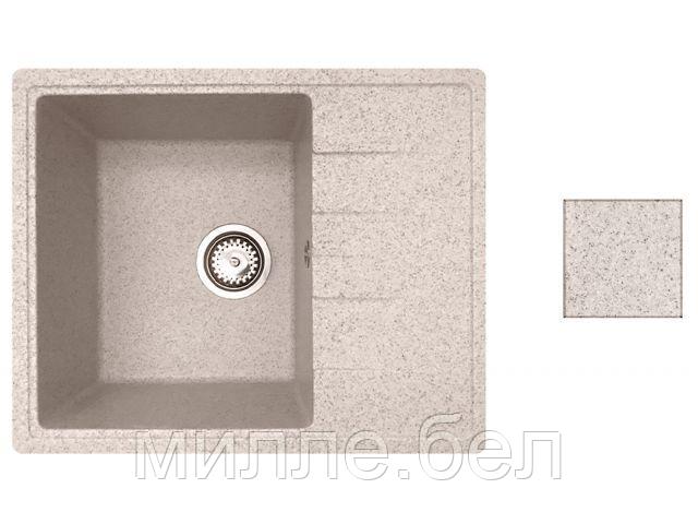 Мойка кухонная из искусственного камня PLATINUM гранит 570х465 мм, AV Engineering