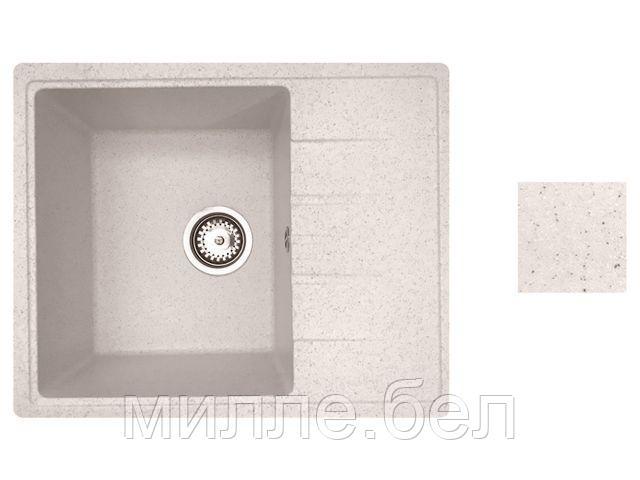 Мойка кухонная из искусственного камня PLATINUM песочный 570х465 мм, AV Engineering - фото 1 - id-p201462188