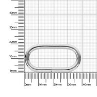Кольцо овальное 32х13,5мм (3,8мм) никель роллинг D